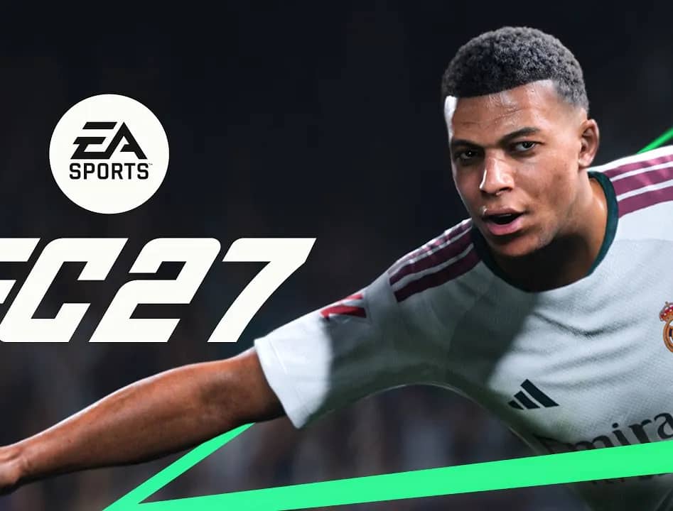 Jugador en chilena en cancha urbana — EA Sports FC 27