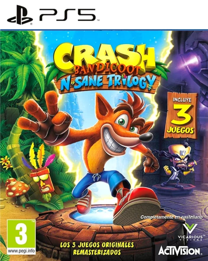Crash Bandicoot N. Sane Trilogy portada