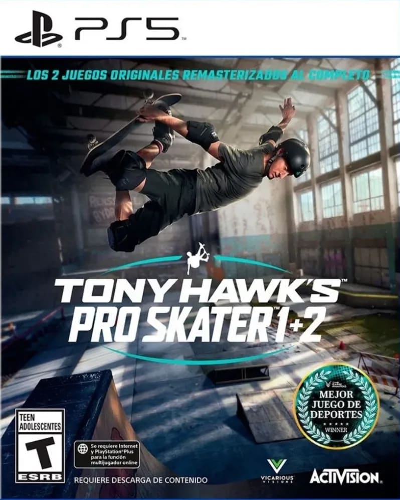 Tony Hawk's Pro Skater 1 + 2 portada